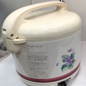 6330【未使用品】ZOJIRUSHI 象印電子ジャー TYA-1800型 保温専用 昭和レトロ 花柄の画像5