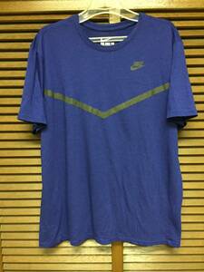 Nike Futura Mesh Panel Print Tシャツ 青/黒 L USED 