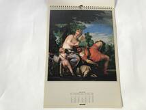 過去のオリベッティカレンダー 1988年 Olivetti社 Paolo Veronese ヴェロネーゼ 絵画カレンダー アンティーク インテリア_画像8