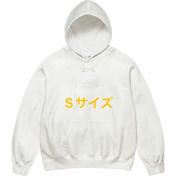 Supreme x MM6 Maison Margiela Foil Box Logo Hooded Sweatshirt 