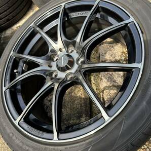 ウェッズ スポーツ weds sport SA-10R 18インチ 7.5j 45 5H 114.3 ZBB ダンロップ ビューロ VE303 225/45R18 クラウン マークX アテンザの画像5