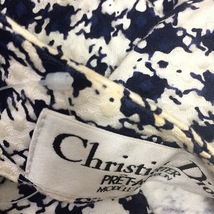 #axc クリスチャンディオール ChristianDior プレタポルテ PRET A PORTER ジャケット 7 紺 白 ショート ヴィンテージ レディース [865788]_画像6