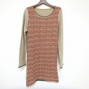 #wncpalaspa less pal'laspalace tunic 0 beige red green knitted lady's [854982]