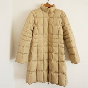 #wxc モンクレール Moncler コート 3 ベージュ ダウン 中綿 ダブルジップ ベルト付き レディース [856144]