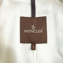 #anc モンクレール Moncler スープリームス コート 1 ベージュ系 ダブル フリル 薄手 ベルト紐付き レディース [845504]_画像7