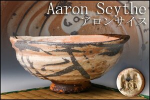 【佳香】アロンサイス Aaron Scythe『WAR GOD』織部茶碗 茶道具 本物保証