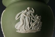 【佳香】WEDGWOOD ウェッジウッド ジャスパー 一輪挿し 花瓶 飾壷 二客 本物保証_画像3