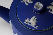 【佳香】WEDGWOOD ウェッジウッド ジャスパー ティーポット コバルトブルー アンティーク 本物保証_画像7