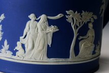 【佳香】WEDGWOOD ウェッジウッド ジャスパー ティーポット コバルトブルー アンティーク 本物保証_画像9