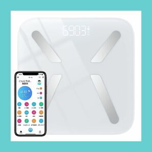 新生活に！体重計　体組成計　スマホ連動　体脂肪率　BMI 健康データ　薄型