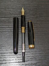 PARKER パーカー SONNET ソネット 万年筆 ペン先 18K 750 ゴールド ブラック 黒 フランス 筆記用具 文房具 全長13cm 18金 金 コレクション_画像8