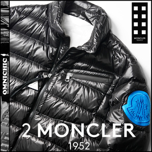 国内正規■新品春夏171,600円シンプルで使いやすい【2 MONCLER GENIUS 1952 】モンクレールジーニアス/LIAM/ダウンジャケット1/M/ブラックの画像2