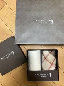 未使用マッキントッシュMacintoshハンカチ2枚セットノベルティ