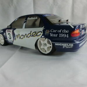 【絶版・送料無料】タミヤ 1/10 電動RC FF01シャーシ フォード モンデオ BTCC 完成・未走行品 FORD MONDEO CPRユニット付きの画像3