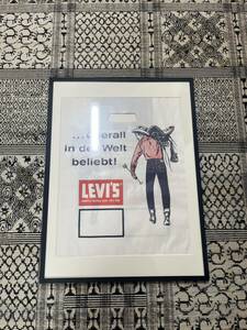 LEVI'S vintage poster 額縁付インテリア ポスター