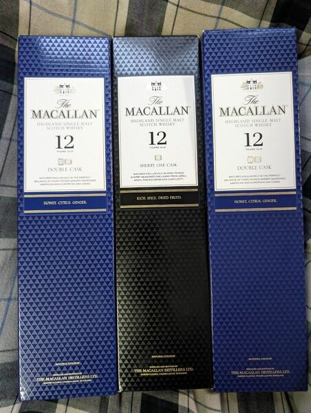 マッカラン12年　３本セット　 MACALLAN シェリーオークカスク
