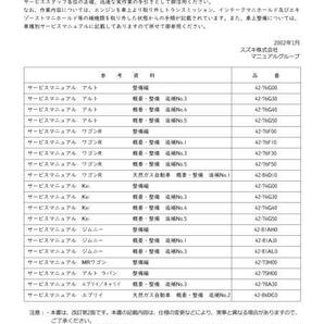 ★アルト HA22S 3型 パーツカタログ 3版 おまけ付 K6A 整備書★0615 2001.4 HA23V PDF エンジン整備書 サービスマニュアル エンジン 整備の画像8