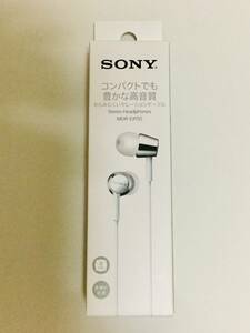 ●新品●SONY カナル型イヤホン(ホワイト)　MDR-EX155■匿名配送対応：送料140円～　ソニー 純正品