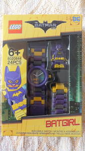 新品・未開封品　LEGO レゴ　腕時計 キッズウォッチ　BATGIRL　バットガール　The Batman Movie　紫、黄色　DCコミックス　8020844　海外発