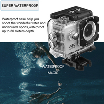 アクションカメラ超 Hd 4 18k 30 メートル Wifi 2 0 170d 画面 1080 1080p 水中防水スポーツ_画像5