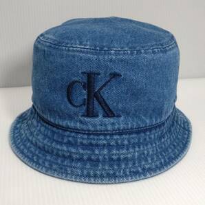 【新品・未使用】USA購入 Calvin Klein Denim Bucket Hat カルバンクライン バケットハット デニム ユニセックス　帽子 B