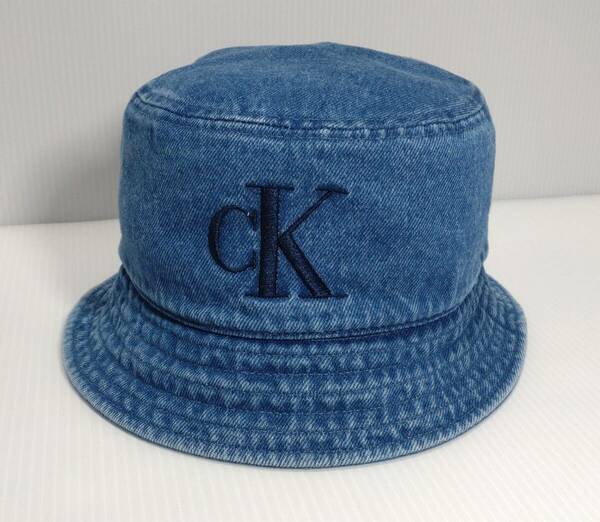 【新品・未使用】USA購入 Calvin Klein Denim Bucket Hat カルバンクライン バケットハット デニム ユニセックス　帽子 B