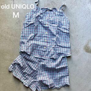 【UNIQLO】オールドユニクロ キャミソール&ショーツ セットアップ M ルームウエア 春夏