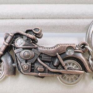 【キーホルダー】バイク アンティークブロンズ チャーム バイカー アメリカン