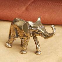 【置物オブジェ】幸運の象　真鍮製　開運　金運　風水　アンティーク　アジアン雑貨_画像1