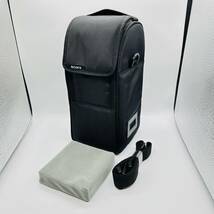 ★極上美品★ SONY ソニー 純正 望遠レンズ用 レンズケース H27xW13xD13 ストラップ付 #01224_画像1