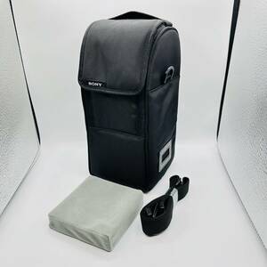 ★極上美品★ SONY ソニー 純正 望遠レンズ用 レンズケース H27xW13xD13 ストラップ付 #01224