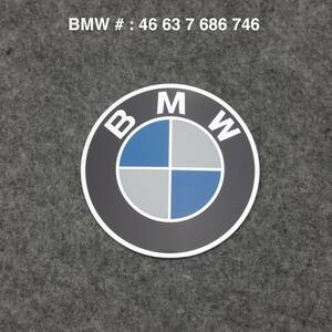 BMW フューエルタンク ラウンド エンブレム 外径70mm BMW# : 46 63 7 686 746