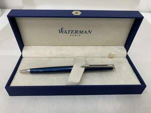【MSO-4659IR】WATERMAN ウォーターマン ボールペン シルバー ブルー 筆記用具 レディース 筆記確認済み 箱あり 説明書あり