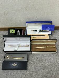 【RSA-1546】【1円～】PILOT MIKIMOTO PARKER CROSS WATERMAN その他 ボールペン まとめ セット 高級 筆記未確認 現状品 保管品