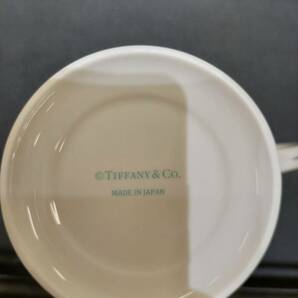 【EKA-7893MY】 1円スタート TIFFANY&Co. ティファニー マグカップ セット ブルーライン 中古品 長期保管品 美品 インテリア ペアカップの画像4