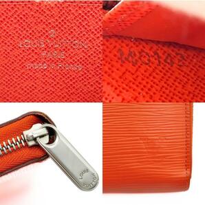 極美品 Louis Vuitton ルイヴィトン エピ ジッピーウォレット オレンジ 長財布の画像9