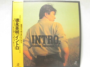 [mr1 NN7679] 【帯付】INTRO. イントロ Hideaki Tokunaga 徳永英明 AY28-16 LPレコード