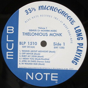 [mr2 HN7995] 【帯付】Thelonious Monk セロニアス・モンク Genius Of Modern Music 第1集 LP レコード GXF-3014 BLUENOTE ブルーノート の画像7