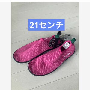 【新品】AIR WALK マリンシューズ　ピンク　21センチ　海水浴　プール スポーツサンダル　ウォーターシューズ