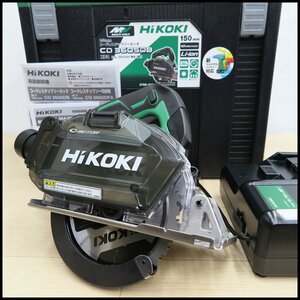 ▽ 未使用セット!HIKOKI 150mmコードレスチップソーカッタ CD3605DB 36V 切断機 電動工具 大工道具 ハイコーキ