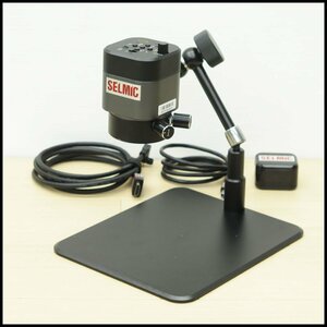 *4) beautiful goods! SELMIC cell mik low magnification digital microscope HDMI micro scope monitor observation HDMI output flexible arm [ present condition goods ]