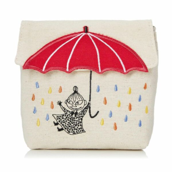 ポーチ ムーミン リトルミイ リトルミィ 刺繍 プレゼント ギフト 誕生日 レディース 傘型 雲と傘 小物入れ