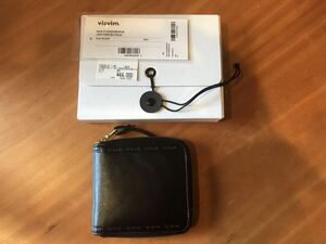 visvim LEATHER BI-FOLD BLACK 