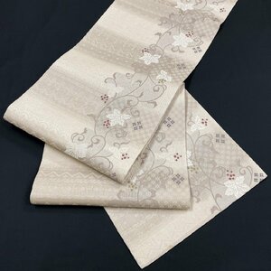 着物月花 弥栄織物 蔦葡萄文様 袋帯 全通柄 正絹 日本の絹 西陣織物 スリーシーズン 単衣袷 ob1210