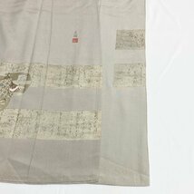 着物月花　松尾光琳　刺繍　金彩　百人一首　色留袖　未使用品　正絹　共八掛　三つ紋　ki970_画像8