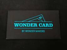 【G273】WONDER CARD　ワンダーカード　WONDER MAKERS　クレジットカードマジック　未開封　入手困難　激レア　ギミック　マジック　手品_画像1