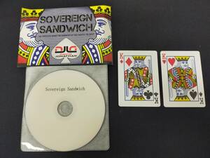 【M108】SOVEREIGN SANDWICH　究極のサンドイッチカード　David Jonathan　デビッド・ジョナサン　カード　DVD　ギミック　マジック　手品