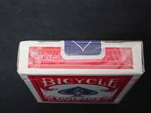 【G235】BICYCLE　RIDER BACK　PLAYING CARDS　POKER 808　OHIO　10点セット　赤　未開封 レア　デック　トランプ　カード　マジック　手品_画像3