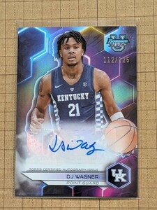 D.J. ワグナー【2023-24 TOPPS BOWMAN UNIVERSITY BEST BASKETBALL】DJ WAGNER B23-DW 2023年ベスト 直筆サインカード #/125