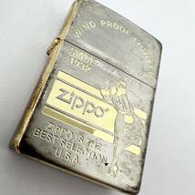 14425/ WINDPROOF LIGHTER SINCE1932 ZIPPO IS THE BEST SELECTION U.S.A. ジッポー ライター シルバー ゴールド 喫煙具_画像2